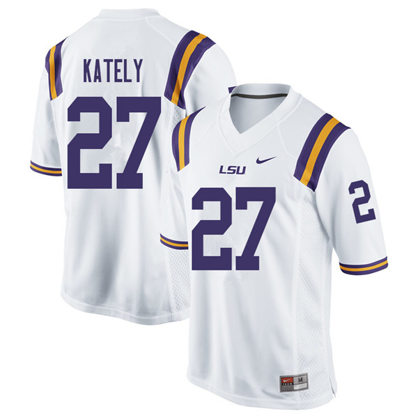 Men #27 Treven Kately LSU Tigers College Football Jerseys Sale-White - Click Image to Close